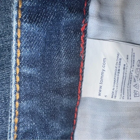 Tommy Hilfiger Denim Mini Skirt Size 6 - Picture 6 of 7